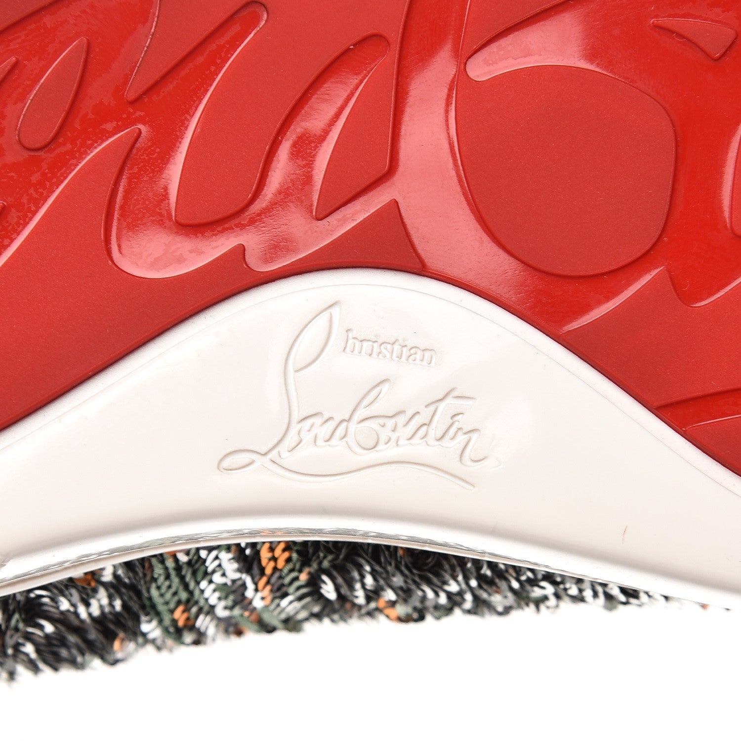 Christian Louboutin Mens Paillette Caresse Boat Man Flats 42 Silver Verde 7 of 9