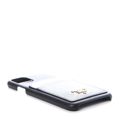 Prada Saffiano iPhone 11 Pro Max Case Black Hibiscus 4 of 6