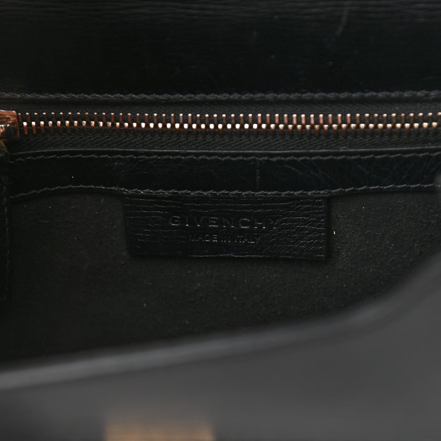 Textured Calfskin Mini Pandora Box Crossbody Bag Black