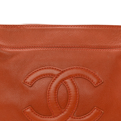 Chanel Calfskin Timeless CC Shoulder Bag Orange 8 of 17