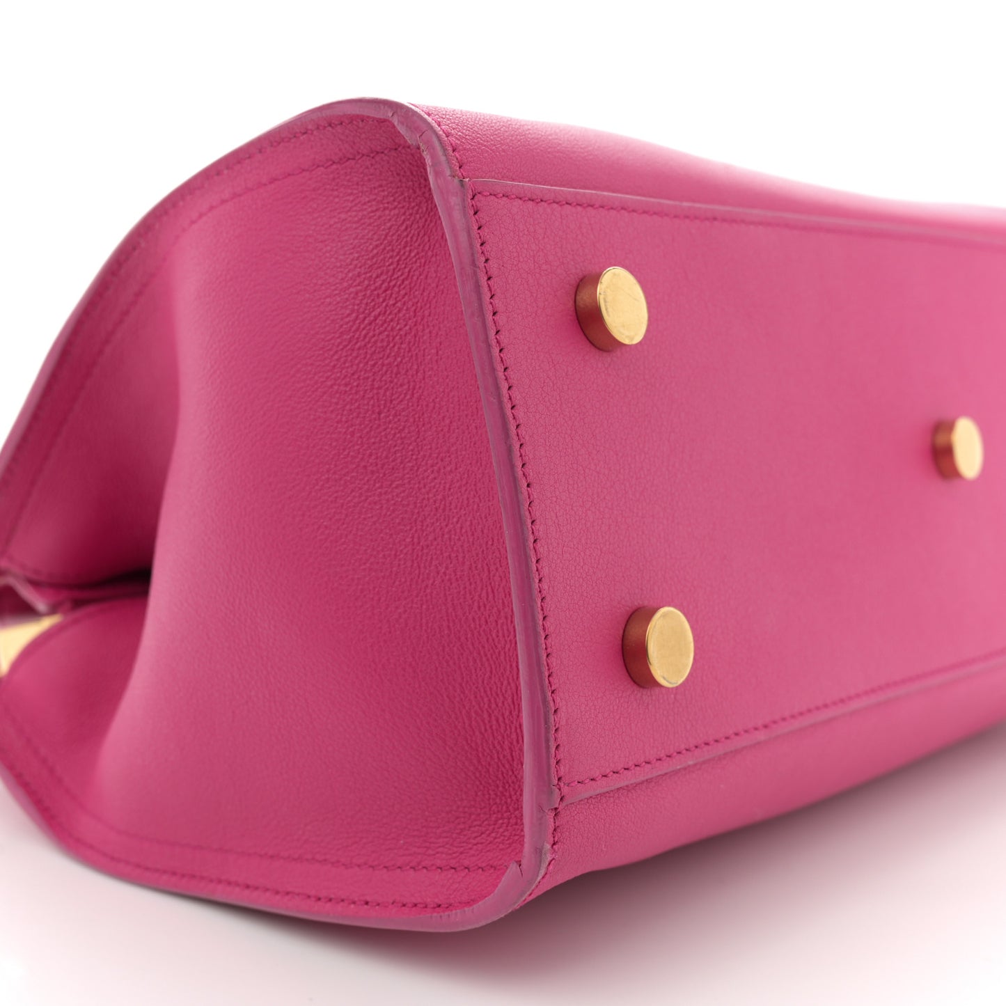 Calfskin Small Monogram Cabas Fuchsia