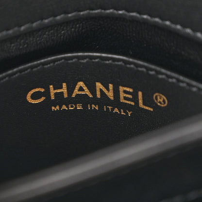 Chanel Calfskin Quilted Small Top Handle Flap Black 6 of 15