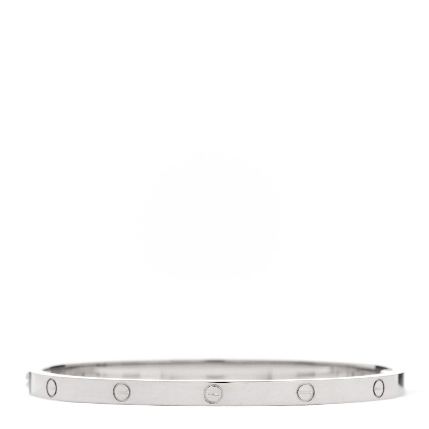 18K White Gold Small LOVE Bracelet 16