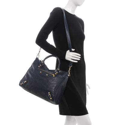 Balenciaga Agneau Giant 12 Gold Hardware Velo Bleu Obscur 2 of 8