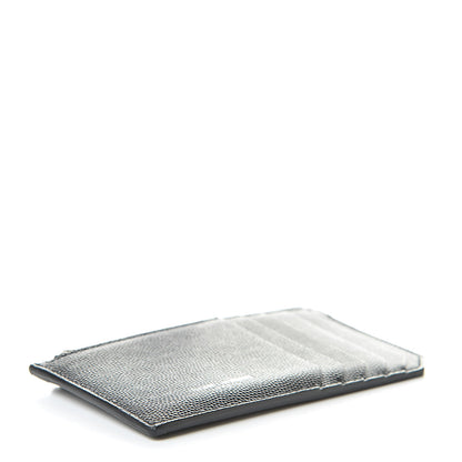 Saint Laurent Grained Calfskin 5 Fragments Zip Pouch Card Holder Black 4 of 8