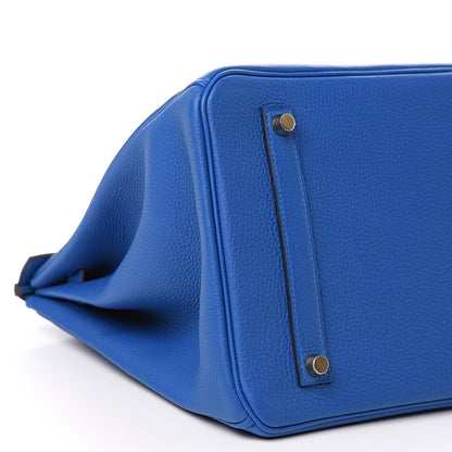 Hermes Togo Birkin 35 Bleu Zellige 7 of 9