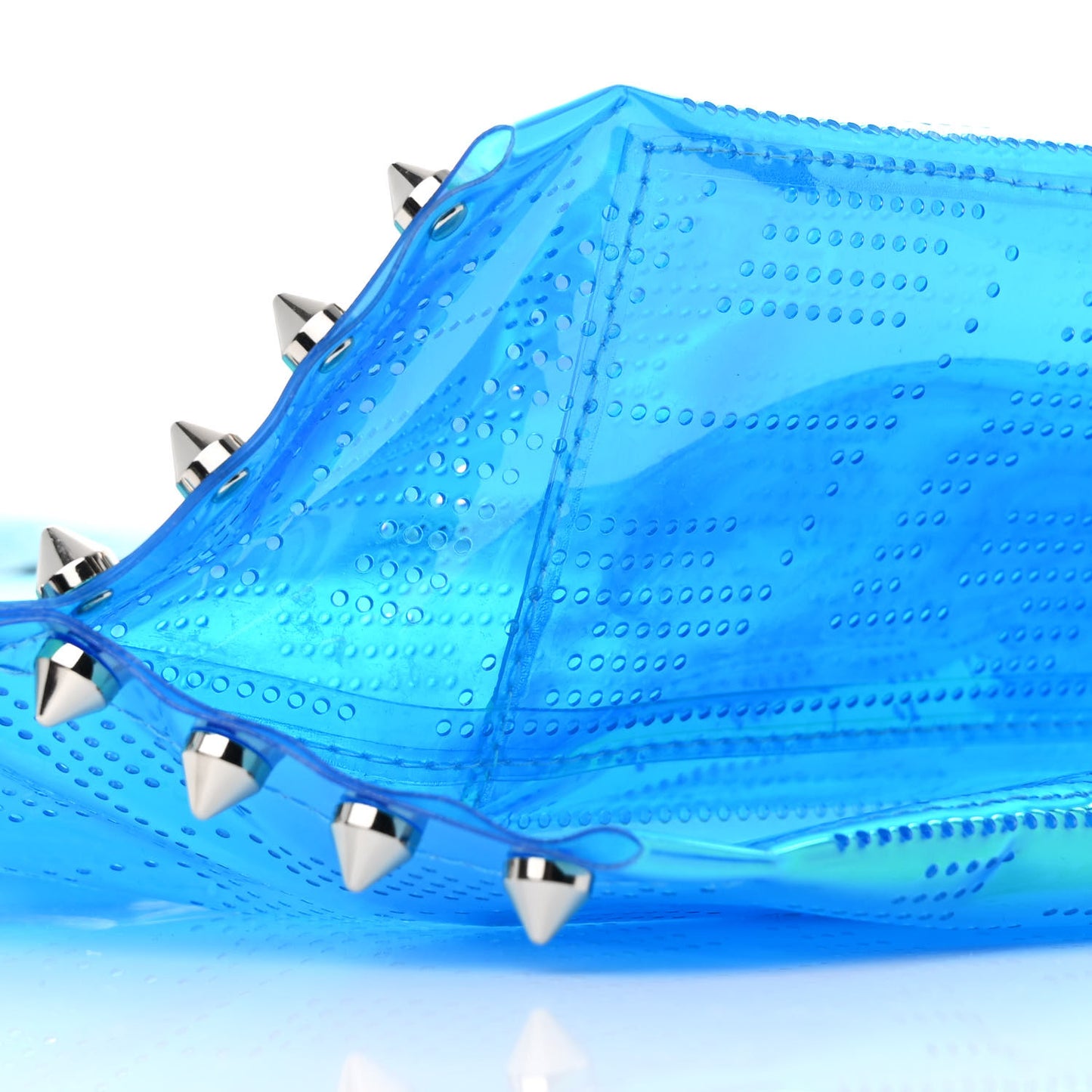 Techno Perforated TPU Calfskin Cabalou Flash Blue