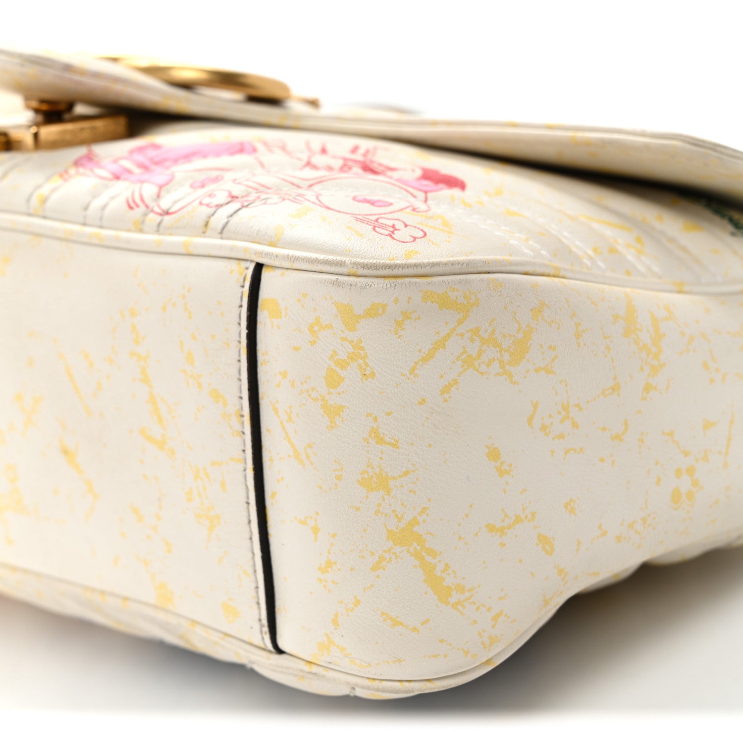 Gucci X DISNEY Calfskin Matelasse Mickey Minnie Mouse Medium GG Marmont Shoulder Bag Multicolor 10 of 11