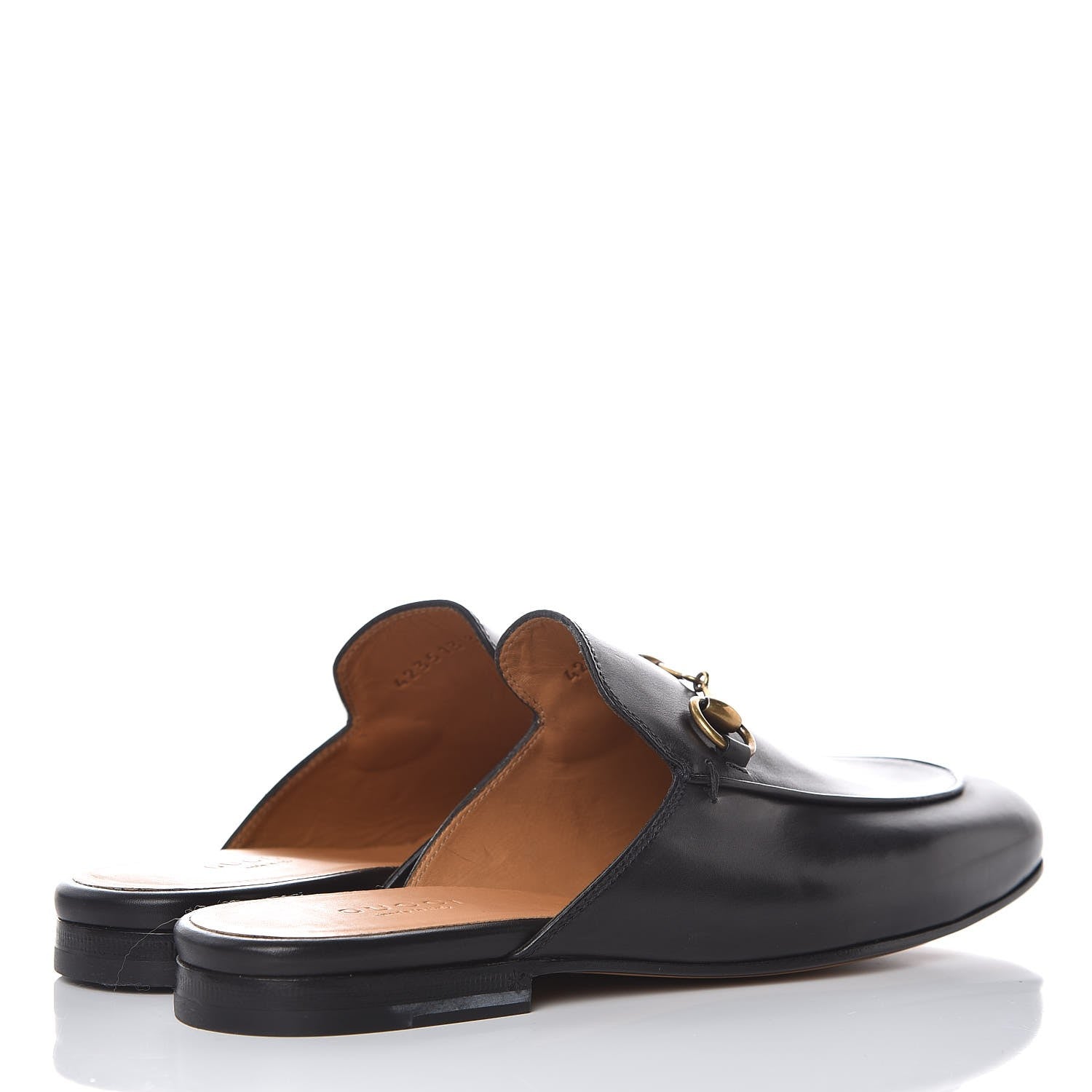 Gucci Calfskin Womens Princetown Slippers 37 Black 4 of 9