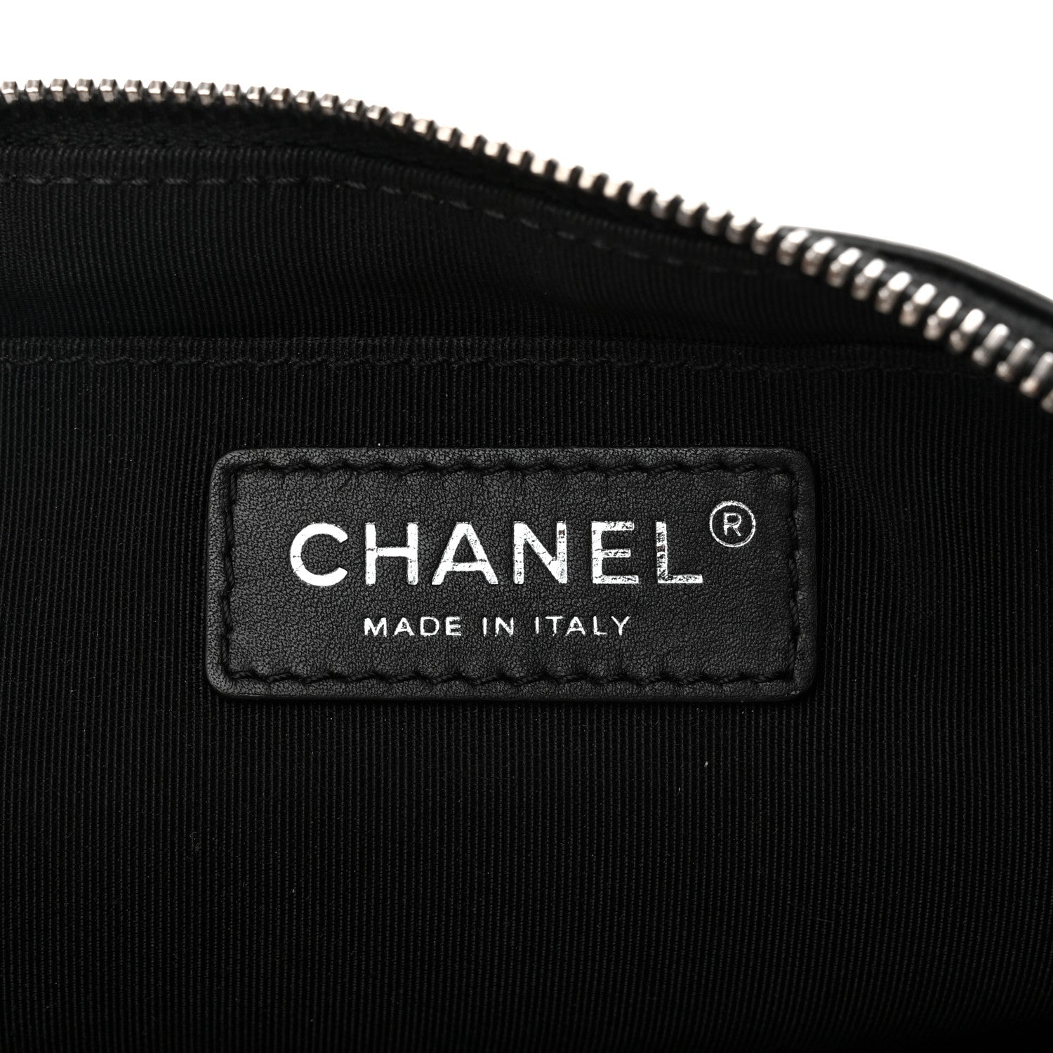Chanel Crumpled Calfskin Quilted Casual Rock Waist Bag Fanny Pack Black 6 of 10