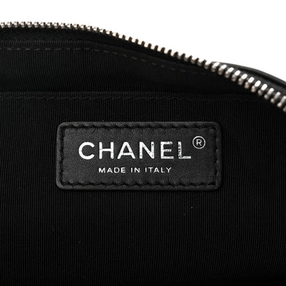 Chanel Crumpled Calfskin Quilted Casual Rock Waist Bag Fanny Pack Black 6 of 10