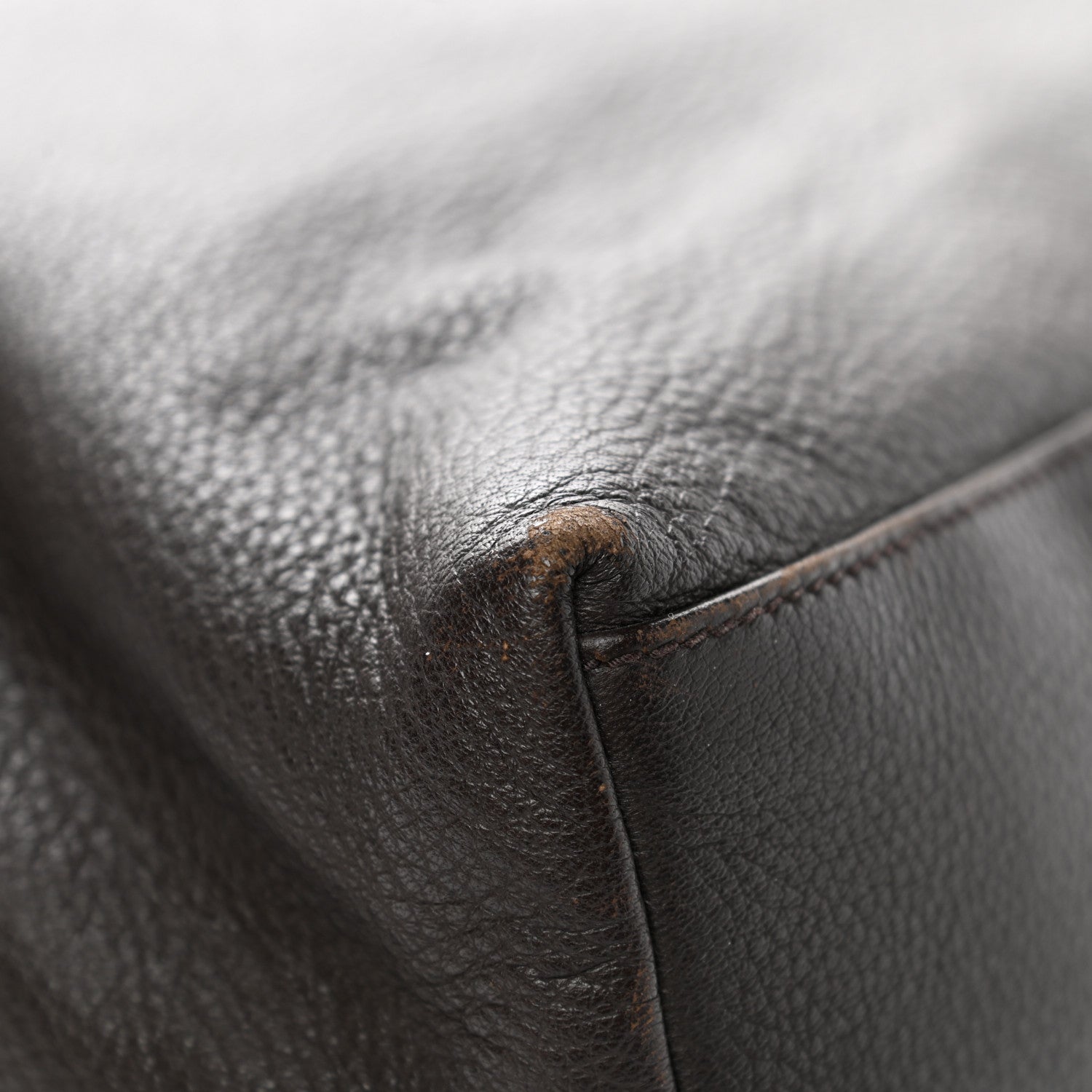 Gucci Deerskin Large Hip Bamboo Hobo Dark Cocoa 9 of 10