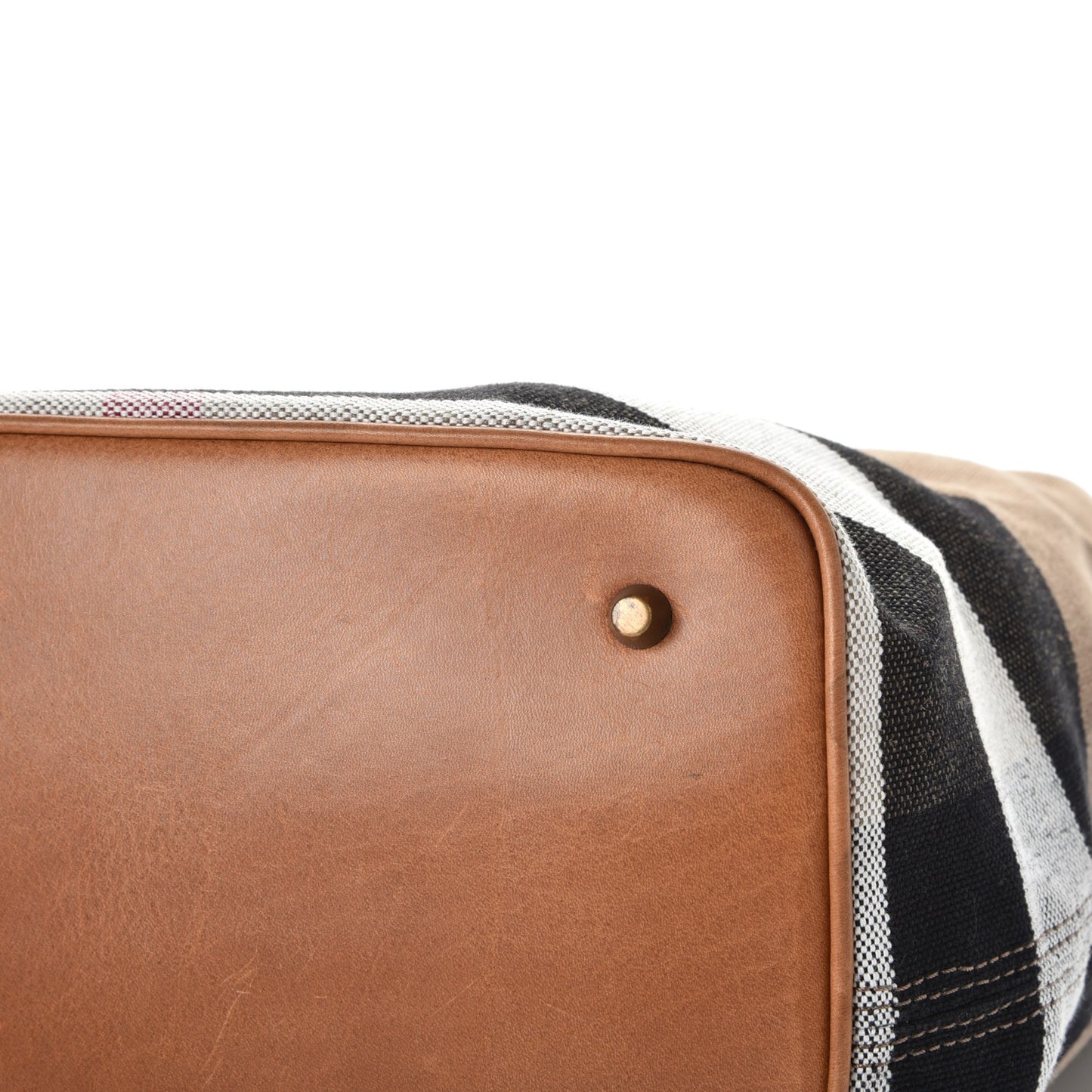 Canvas Mega Check Medium Ashby Hobo Saddle Brown