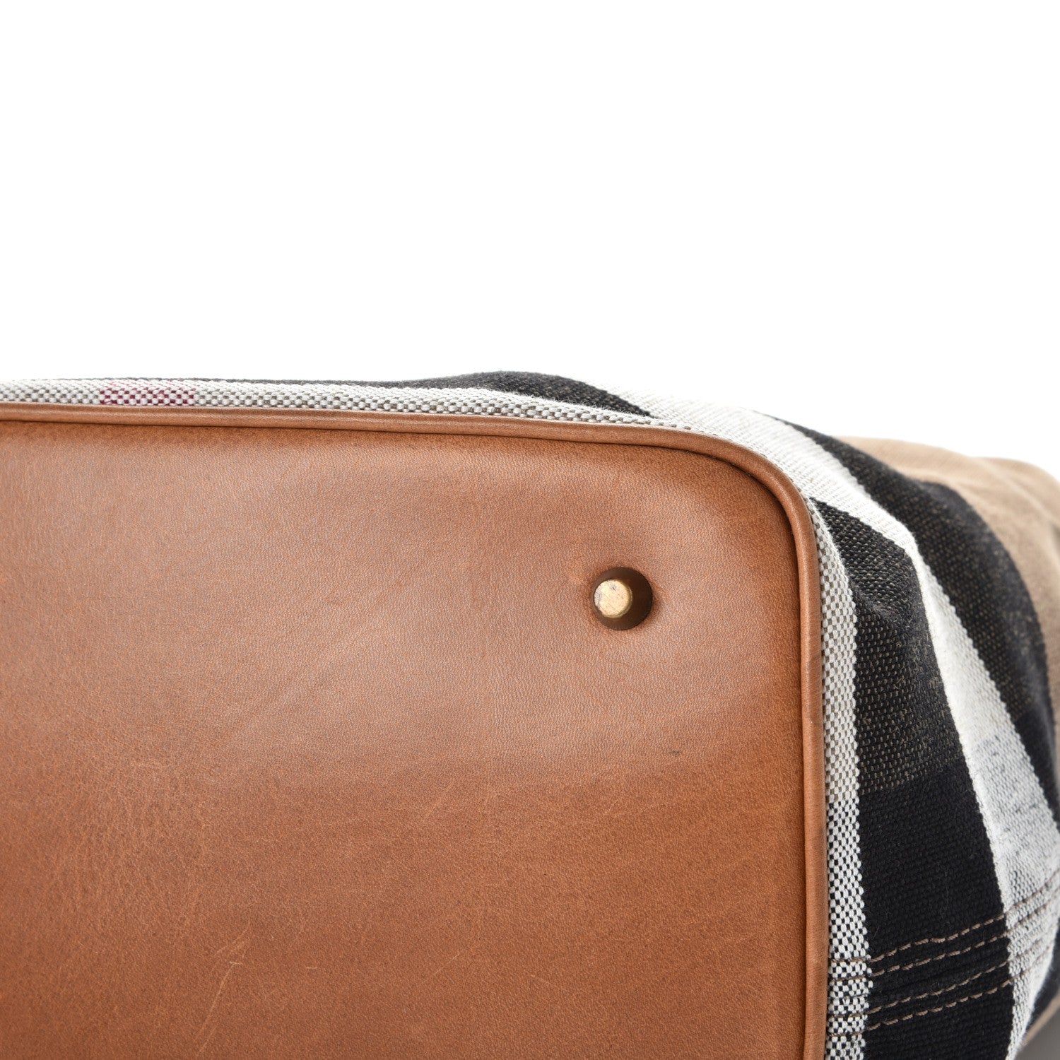 Burberry Canvas Mega Check Medium Ashby Hobo Saddle Brown 14 of 16