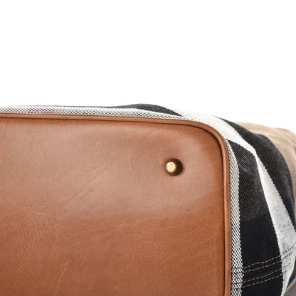Burberry Canvas Mega Check Medium Ashby Hobo Saddle Brown 14 of 16