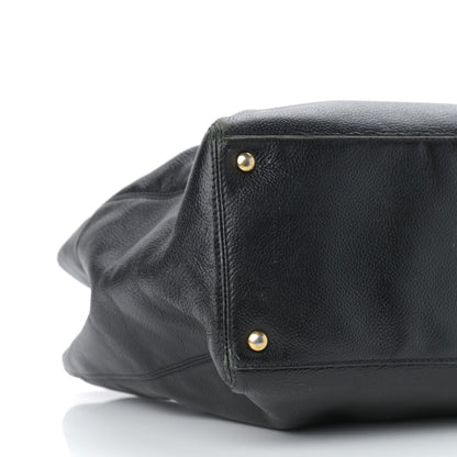 Chanel Calfskin Cerf Executive Shopper Tote Black 7 of 12