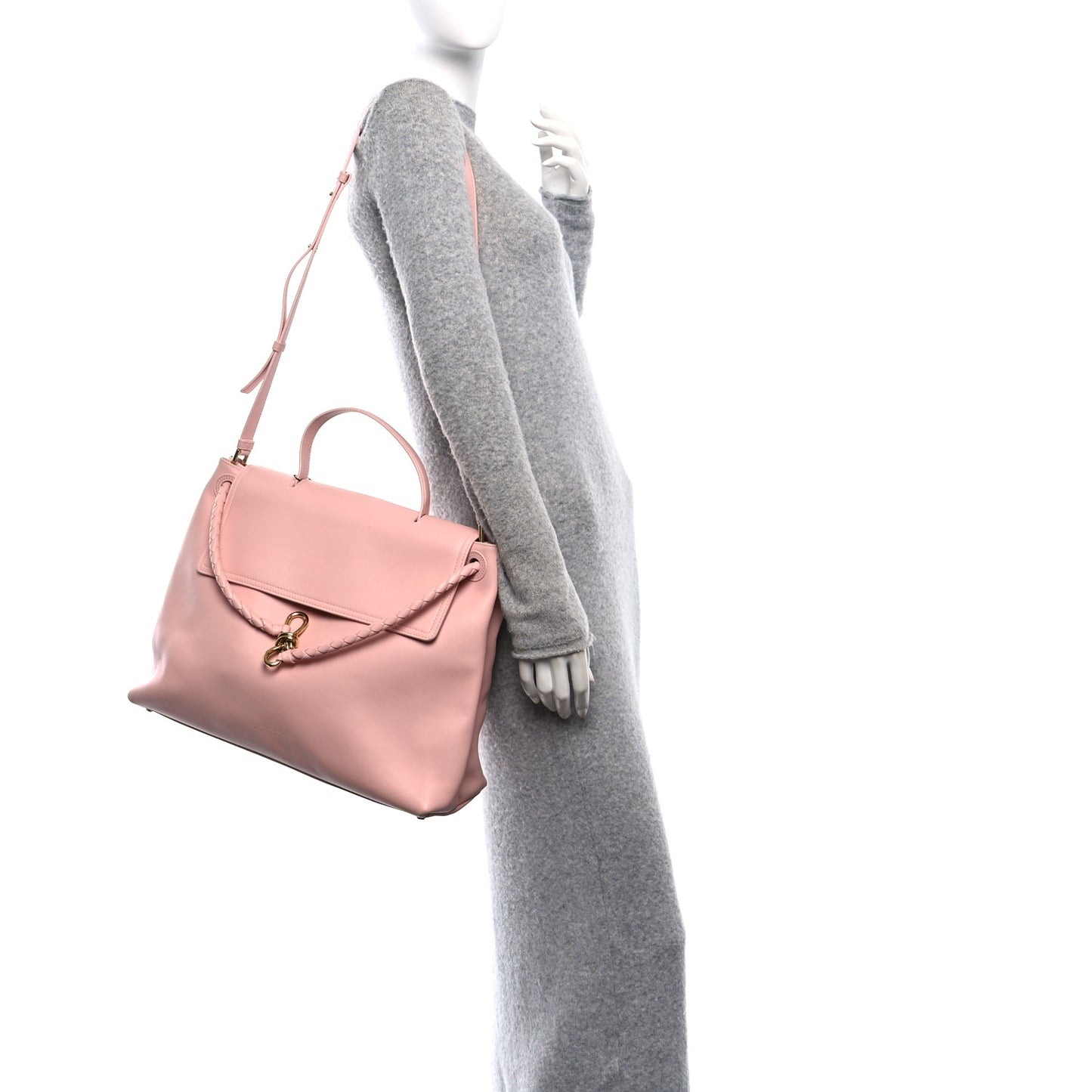 Silky Calfskin Large Ciao Ciao Rose