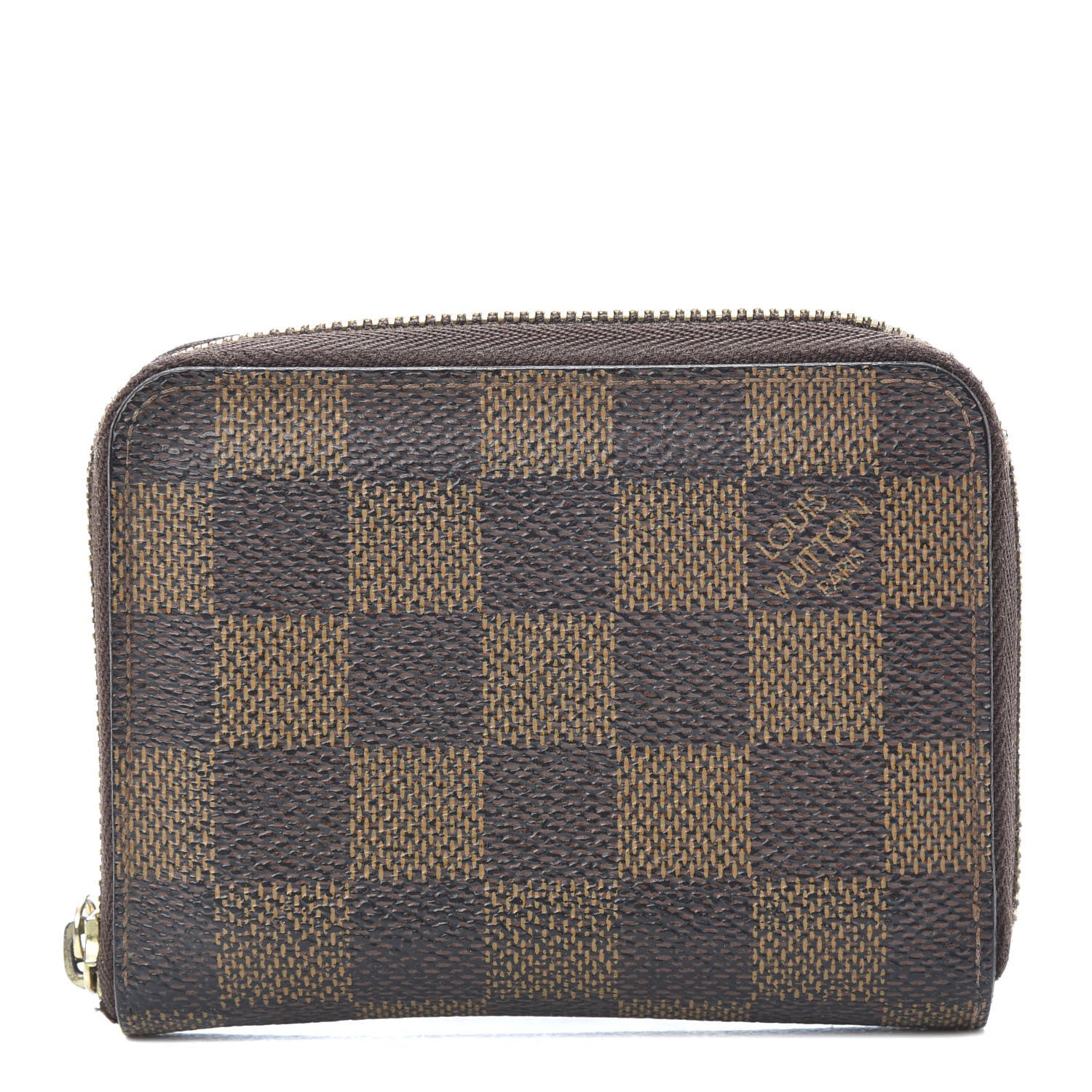 Louis Vuitton Damier Ebene Zippy Coin Purse Rose Ballerine 1 of 10