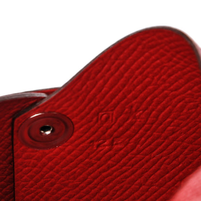 Hermes Epsom Calvi Card Case Rouge Casaque 7 of 9