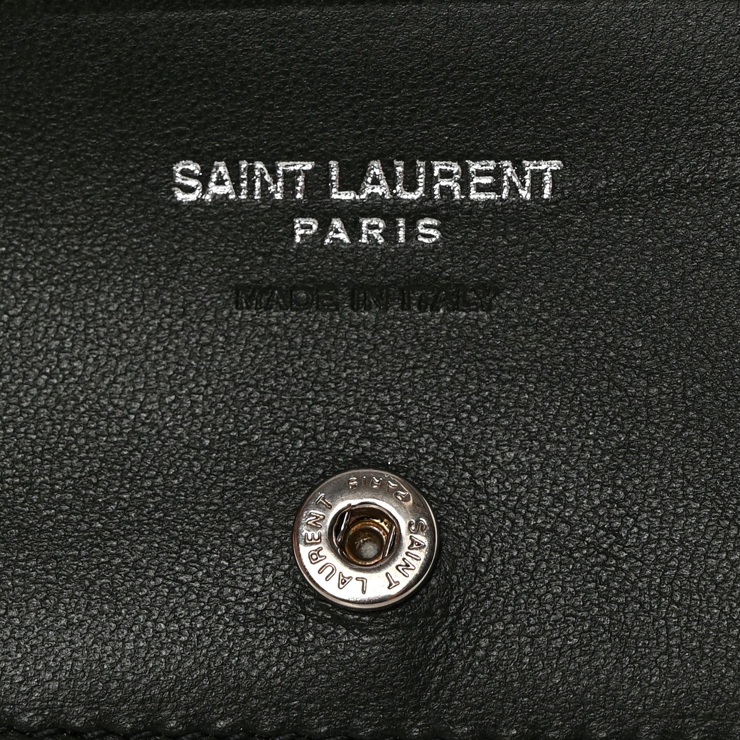 Saint Laurent Lambskin Y Quilted Monogram Loulou Flap Wallet Olive 5 of 8