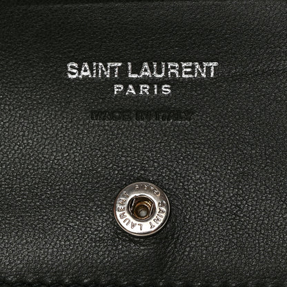 Saint Laurent Lambskin Y Quilted Monogram Loulou Flap Wallet Olive 5 of 8
