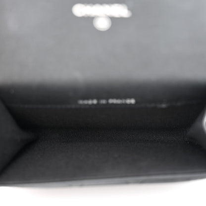 Chanel Lambskin Quilted Flap Card Holder Wallet So Black 5 of 11