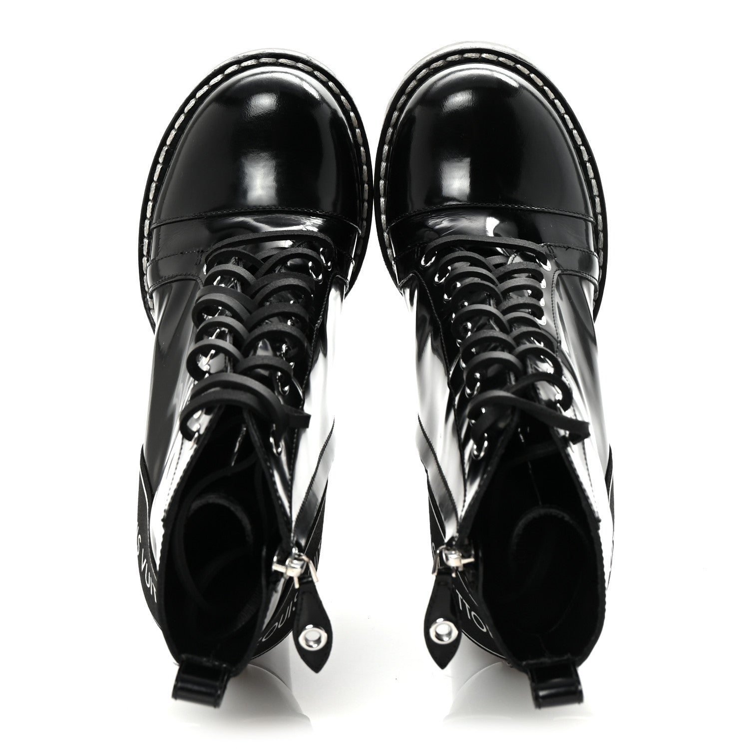 Louis Vuitton Glazed Calfskin Star Trail Ankle Boots 39 Black 2 of 8