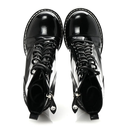Louis Vuitton Glazed Calfskin Star Trail Ankle Boots 39 Black 2 of 8