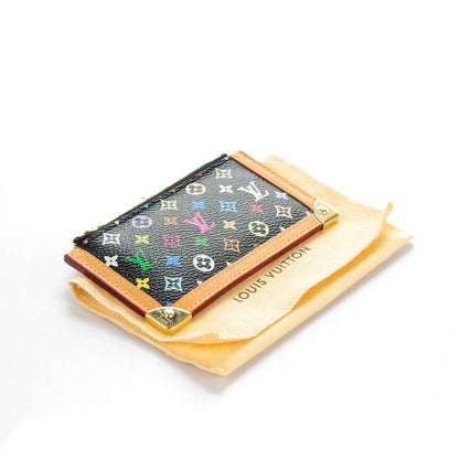 Louis Vuitton Monogram Multicolor Key Pouch Black 4 of 7
