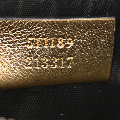 Gucci X SEGA Calfskin GUCCY Stars Mini Dome Shoulder Bag Gold 7 of 12