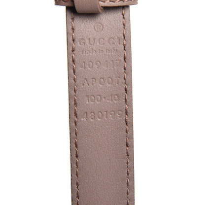 Gucci Calfskin Double G 20mm Belt 100 40 Porcelain Rose 6 of 6