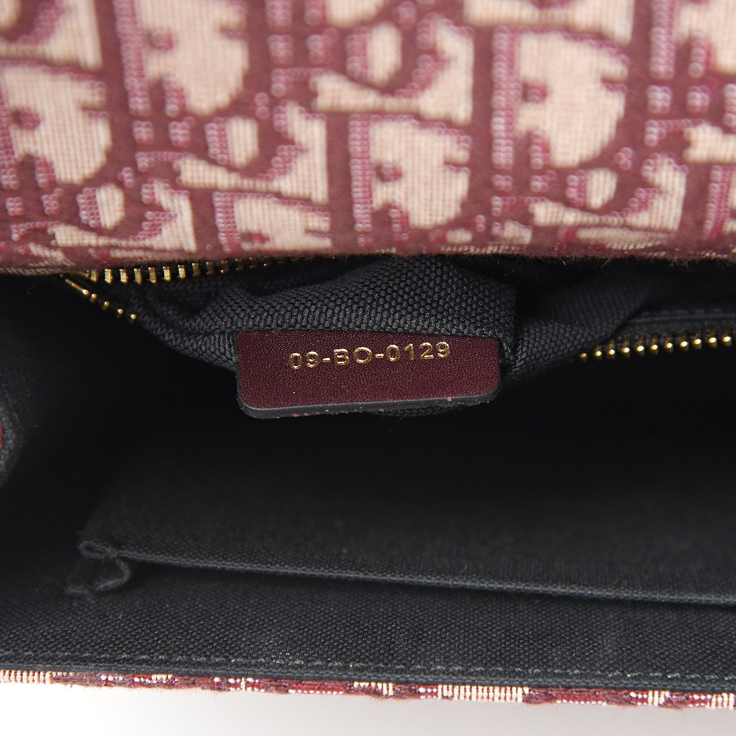 Christian Dior Oblique 30 Montaigne Flap Bag Burgundy 6 of 10