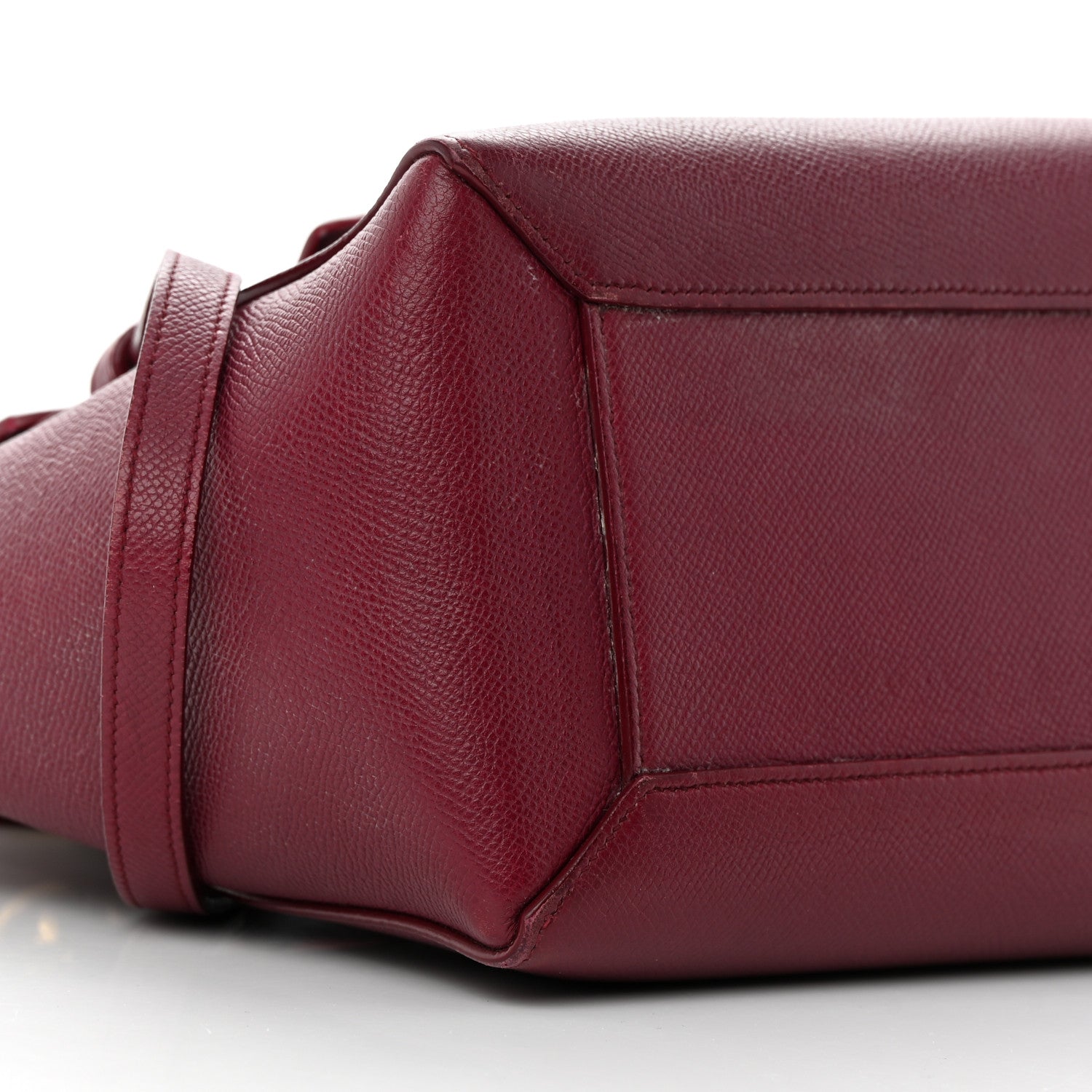 Celine Grained Calfskin Micro Belt Bag Plum 10 of 23