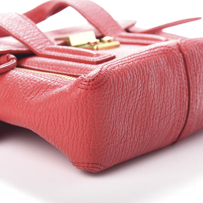 3.1 Phillip Lim 3.1 Textured Calfskin Mini Pashli Satchel Red 8 of 9