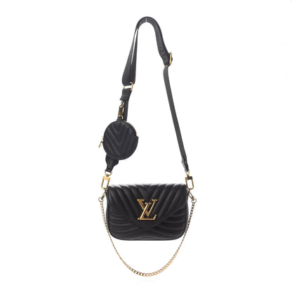 Louis Vuitton Calfskin New Wave Multi Pochette Black 1 of 8