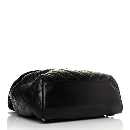 Chanel Lambskin Quilted Backpack Black 3 of 10