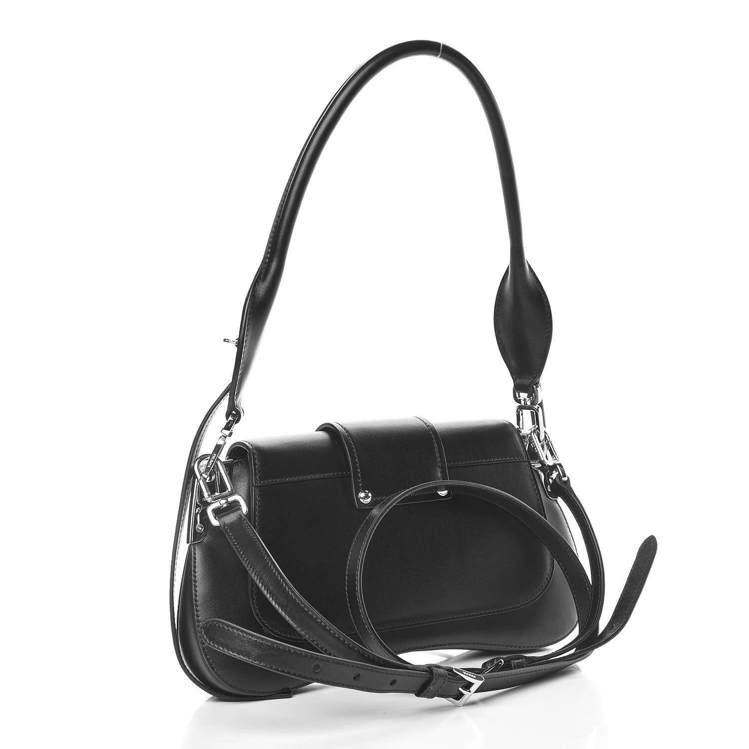 Prada City Calfskin Sidonie Shoulder Bag Black 4 of 8