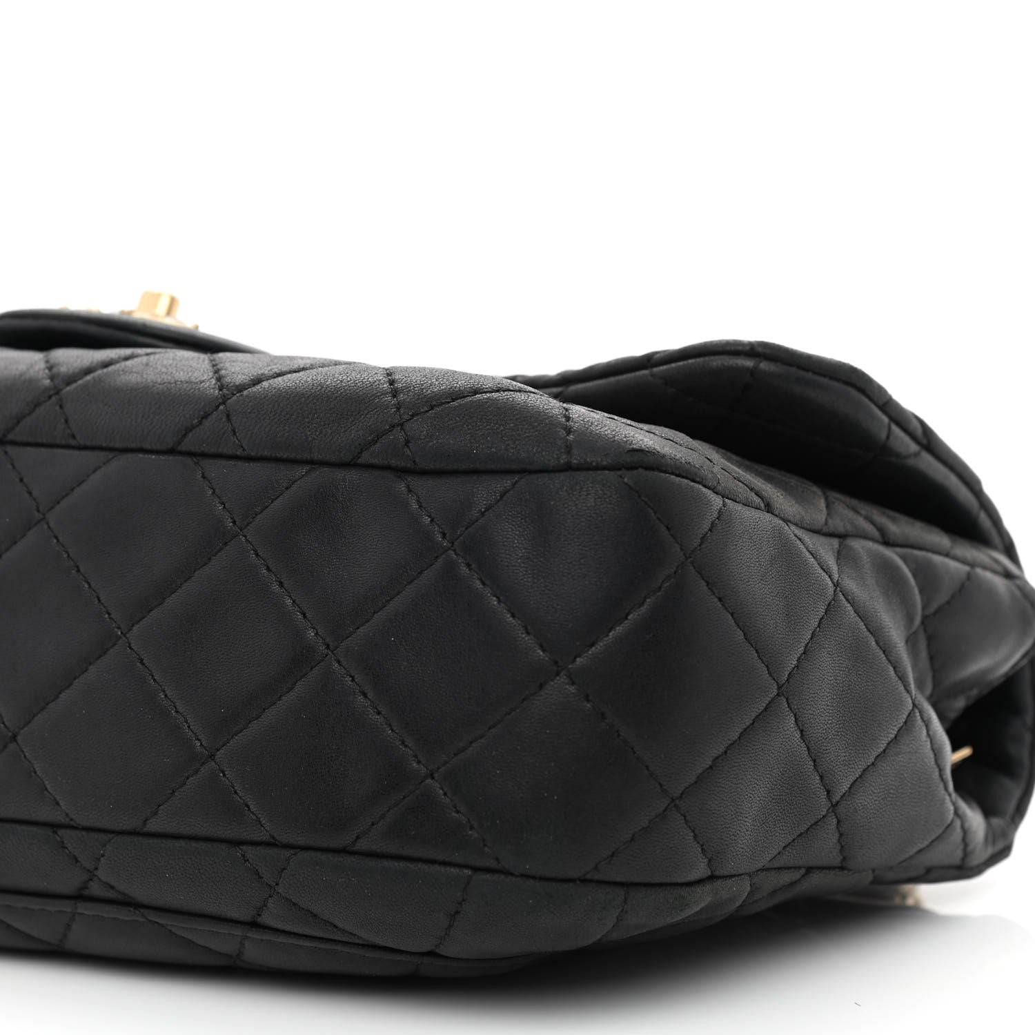 Chanel Lambskin Quilted Medium Precious Jewel Single Flap Black 9 of 12