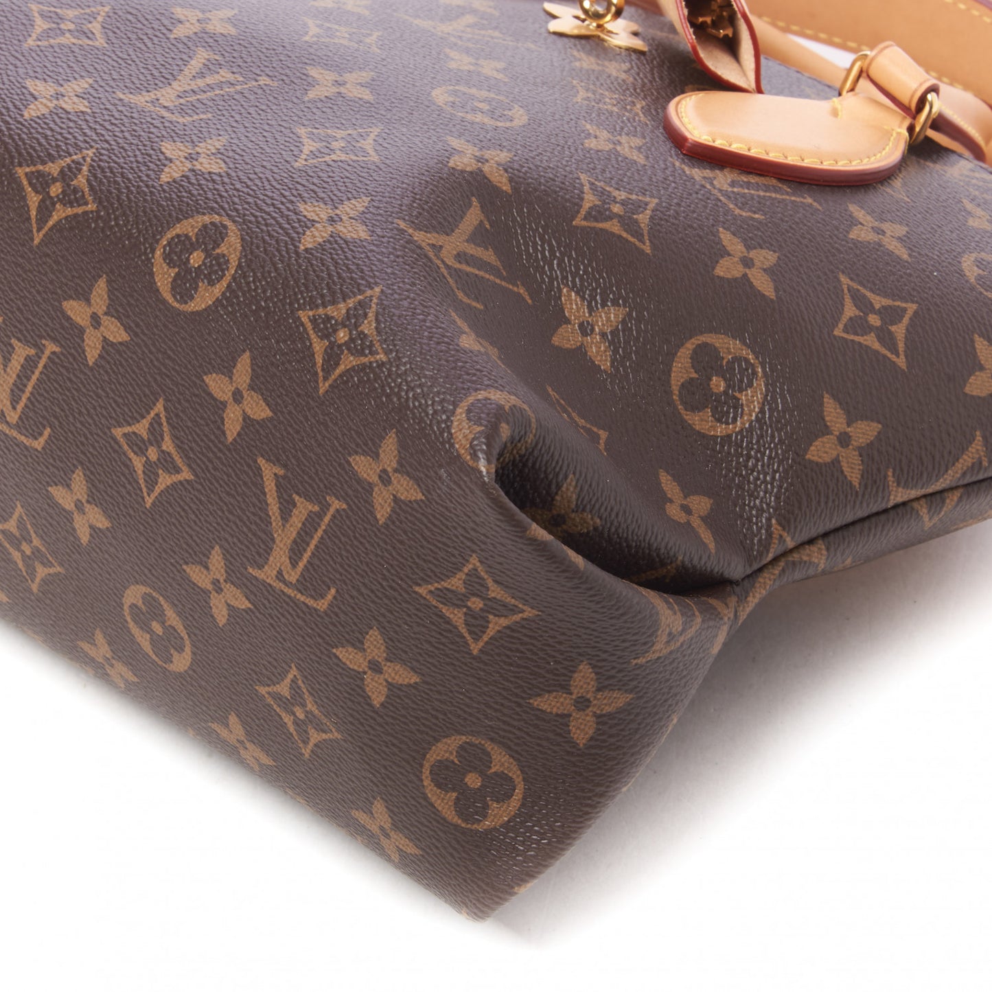 Monogram Flower Zipped Tote PM Beige
