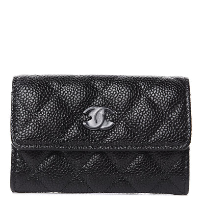 Chanel Caviar Quilted Flap Card Holder So Black 1 of 10