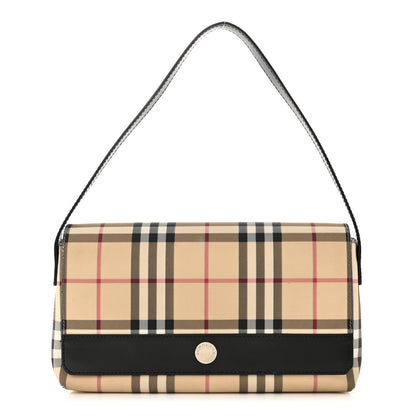 Burberry House Check Flap Shoulder Bag Black 1 of 14