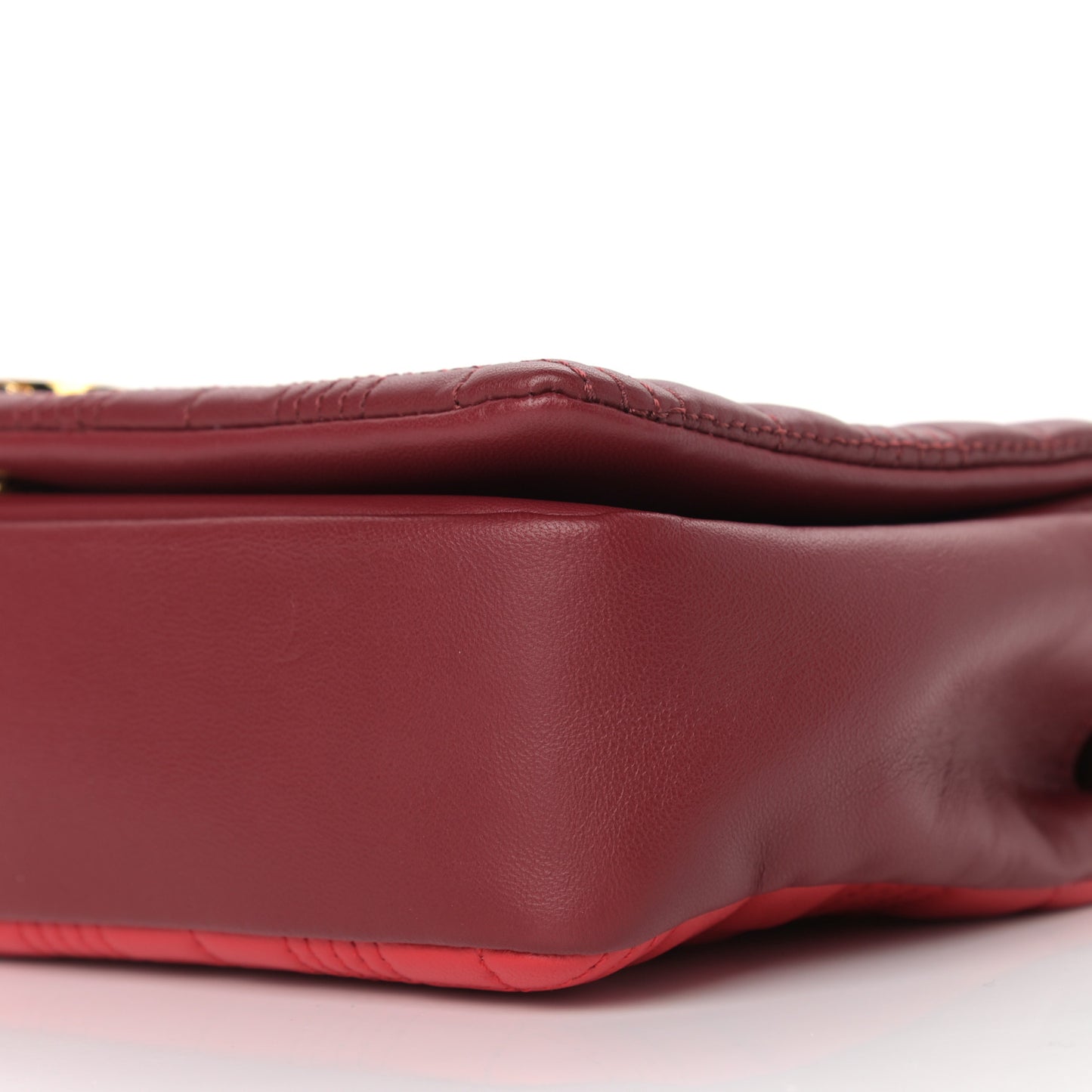 Lambskin Quilted Small Lola Bag Bright Red Dark Crimson