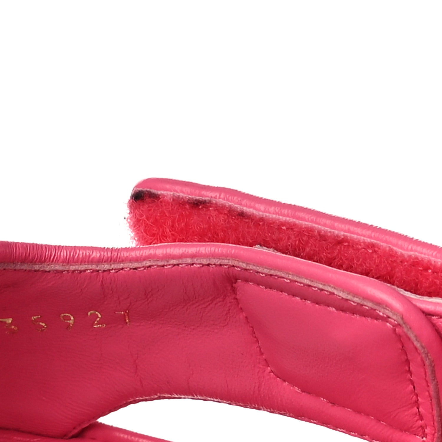 Chanel Knit Fabric Velcro Dad Sandals 40 Pink 10 of 11