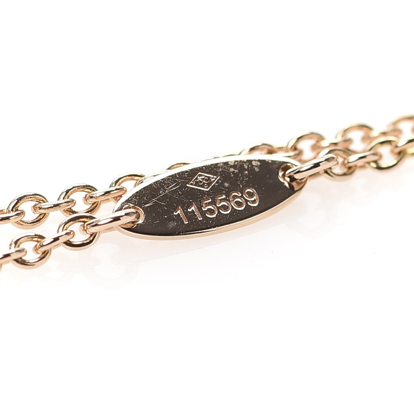 18K Rose Gold Ruby Mother of Pearl Rose Des Vents Bracelet