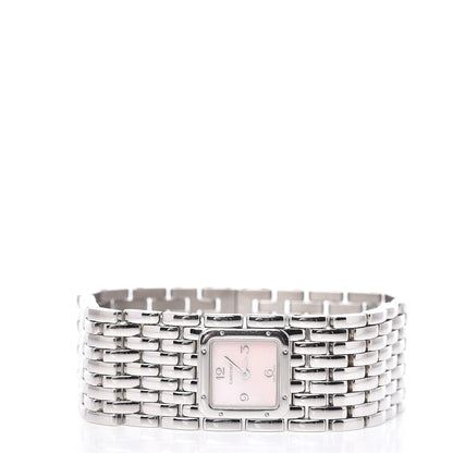 Cartier Stainless Steel Pink Mother of Pearl 21mm Panthere Ruban Quartz Watch 3 of 6