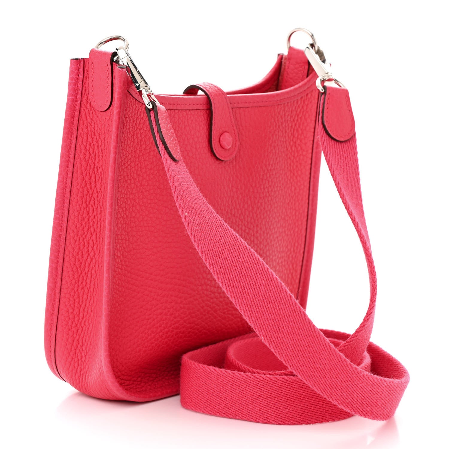 Hermes Taurillon Clemence Evelyne TPM Rose Extreme 3 of 11
