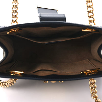 Gucci GG Supreme Monogram Small Padlock Tote Black 5 of 9