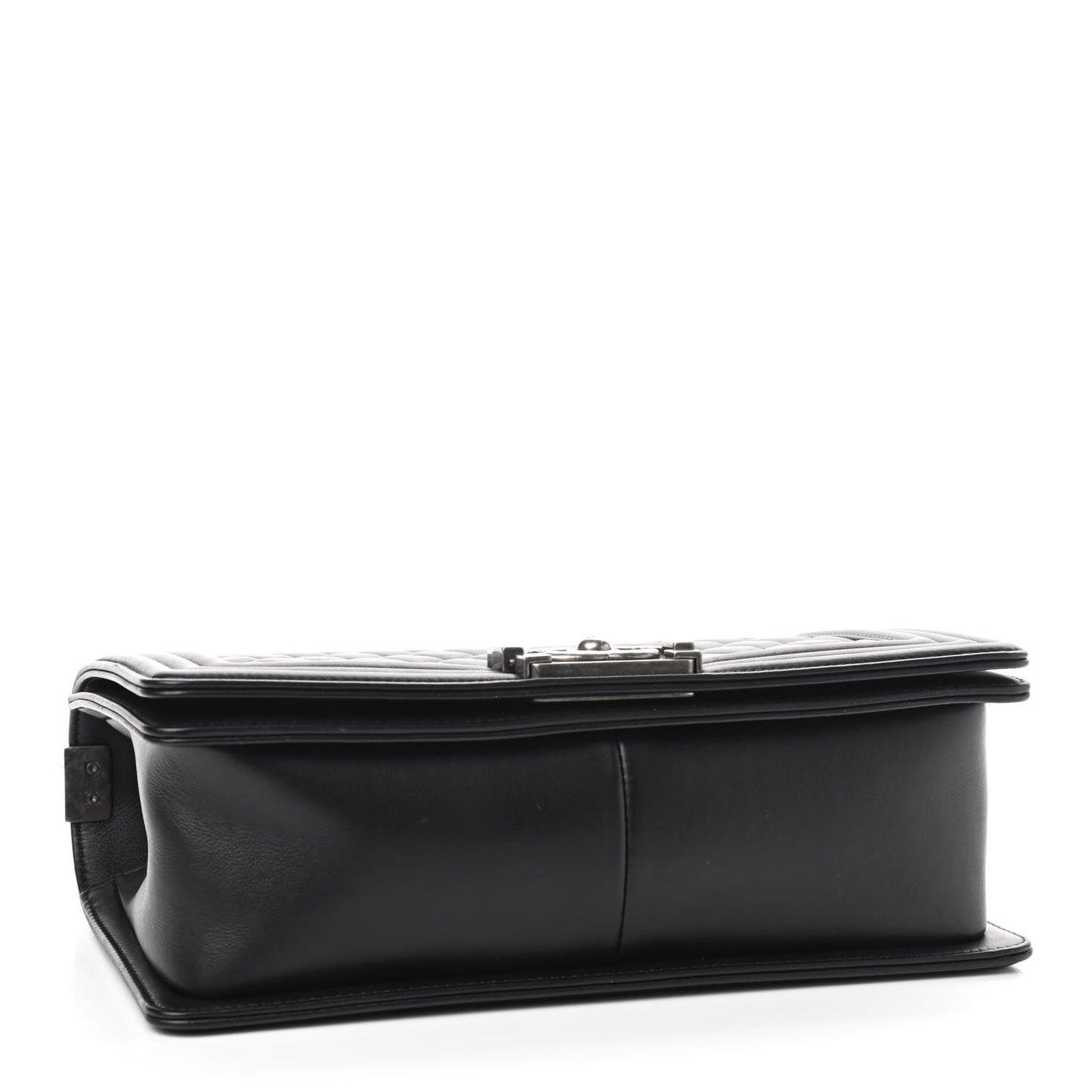 Calfskin Quilted Medium Boy Flap Black