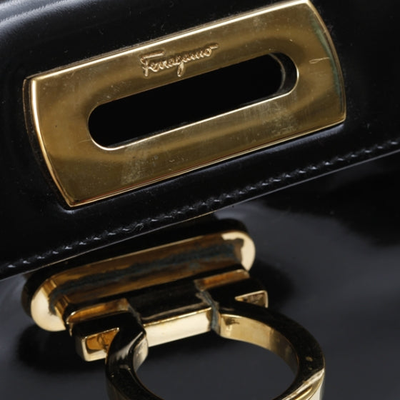 SALVATOREFERRAGAMOPatentKatiaBagBlack