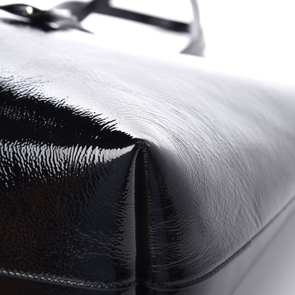 Saint Laurent Patent Calfskin Large Shopping Tote Black 7 of 10